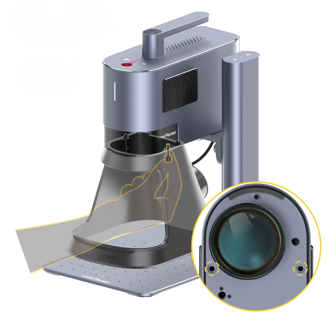 assemble the conical protective cover