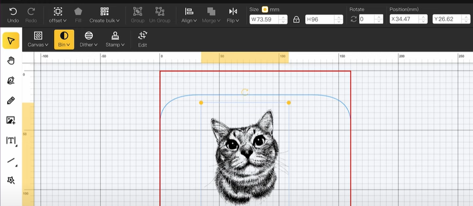 kitty design for laser engraving