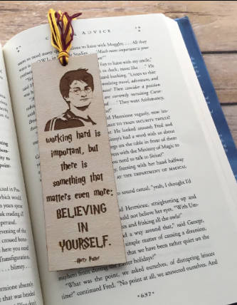 laser engraved paper bookmarks