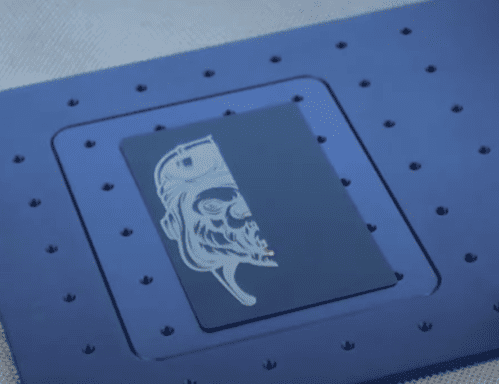 laser engraved aluminum card
