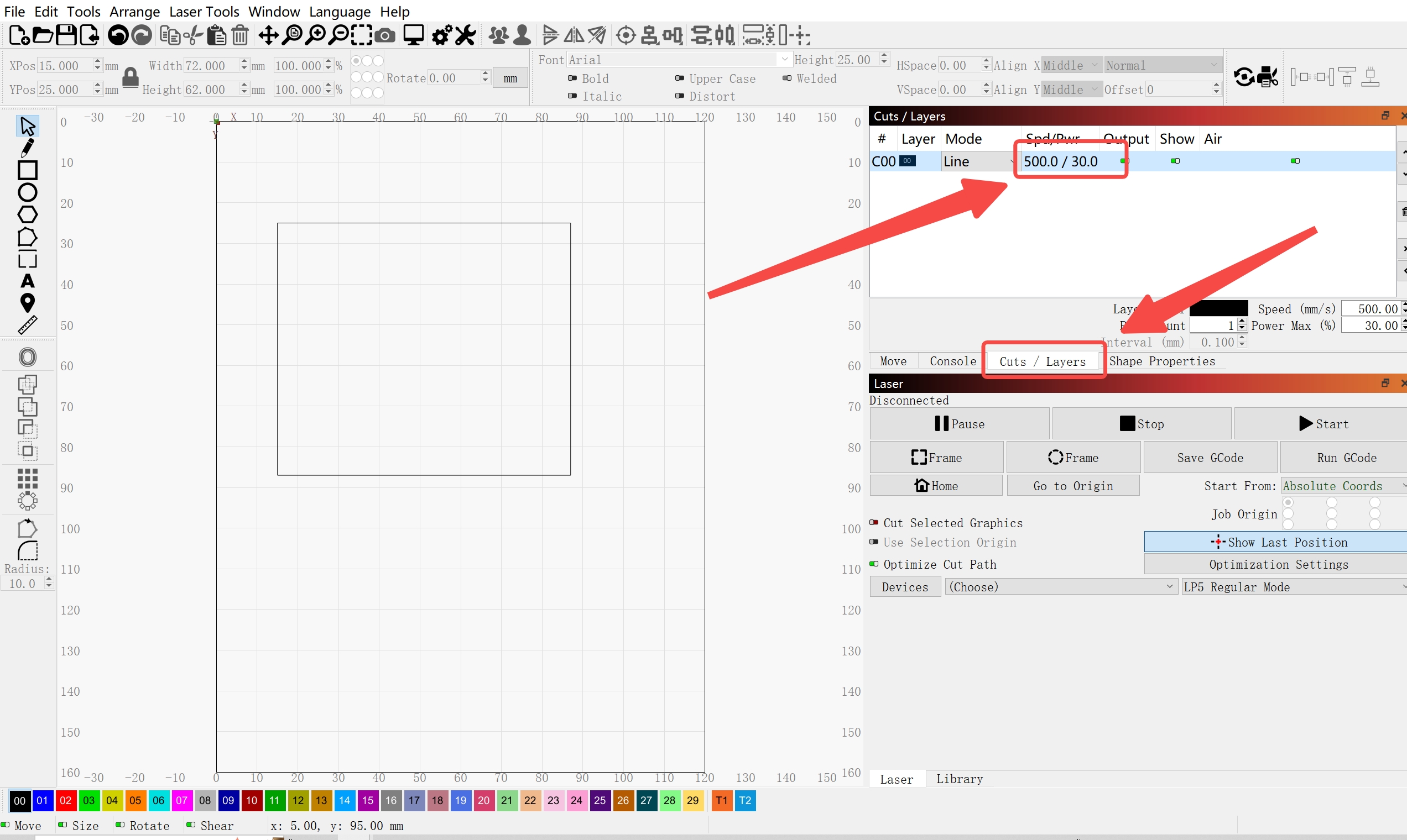 set layers and parameters 2