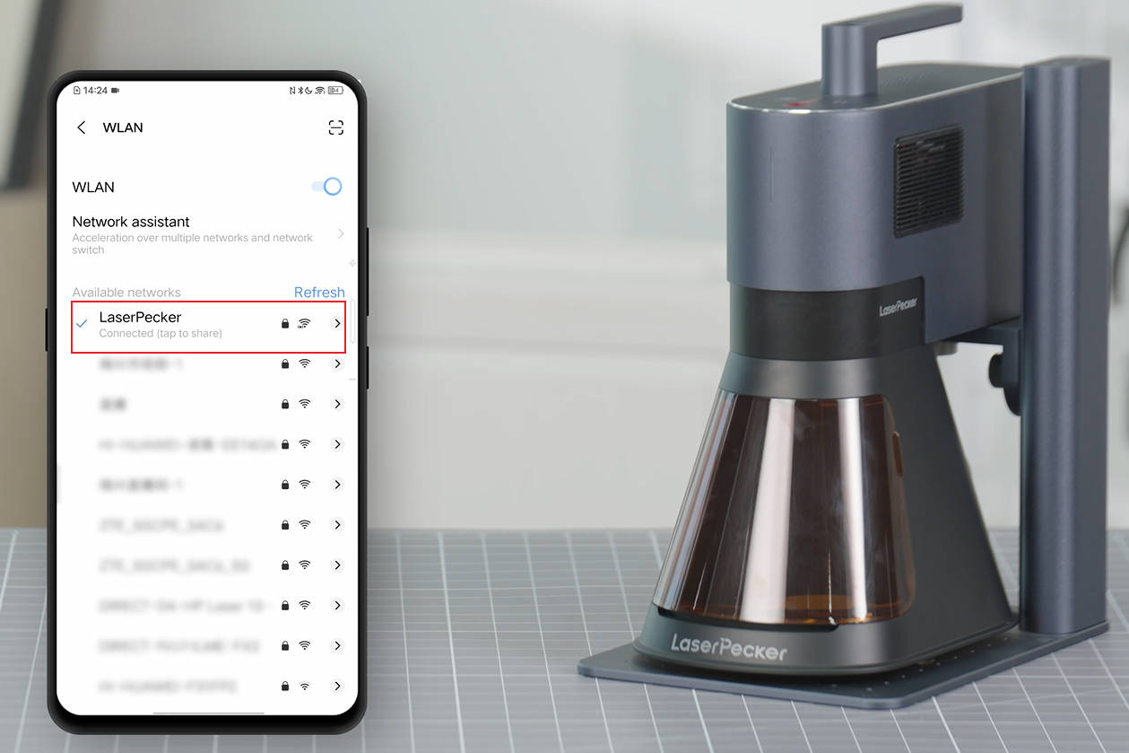 connectez votre téléphone au réseau wifi