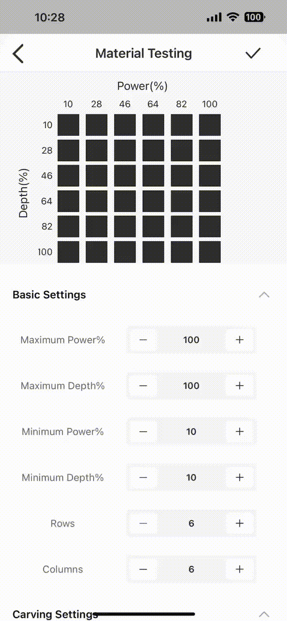 preview the generated array
