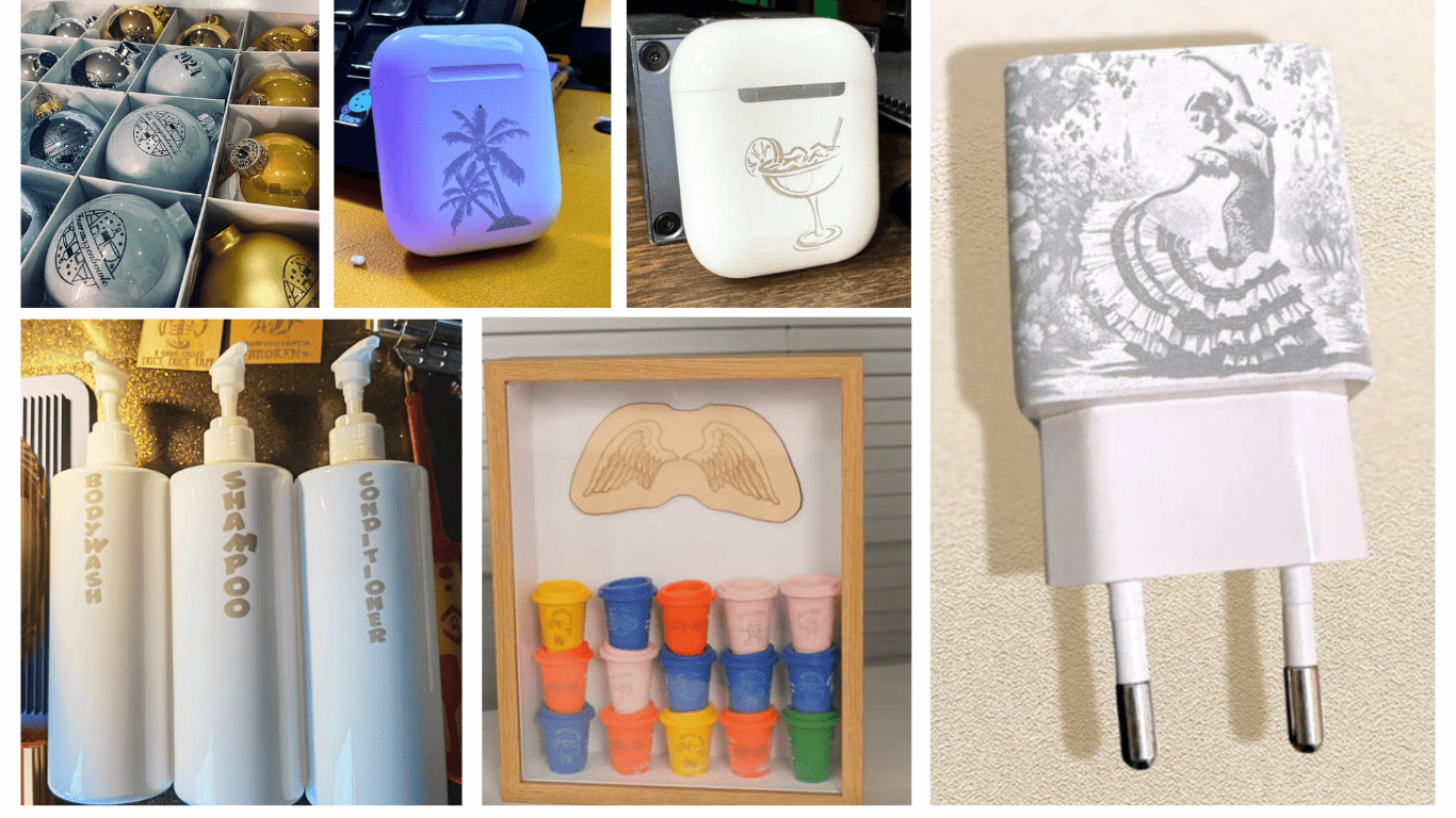 plastic laser engraving ideas