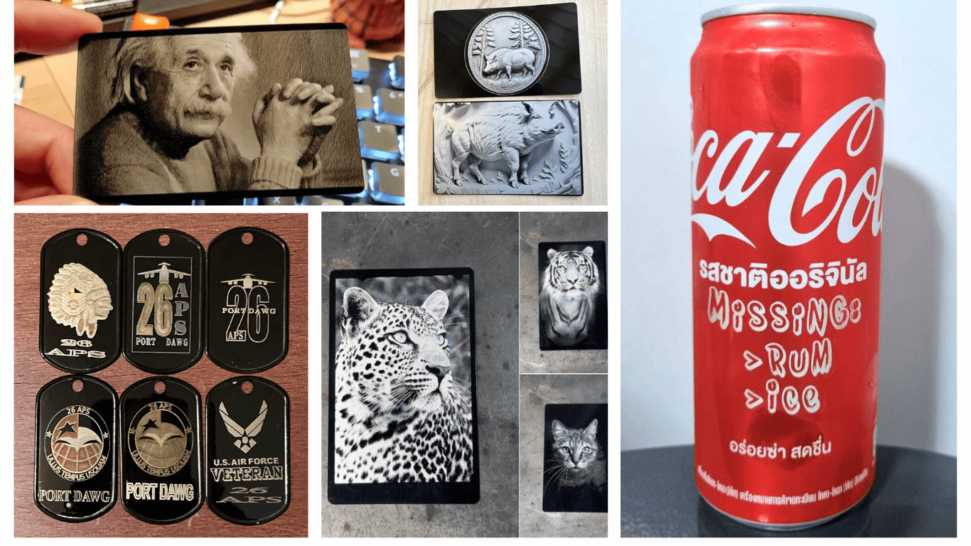 laser engrave aluminum ideas