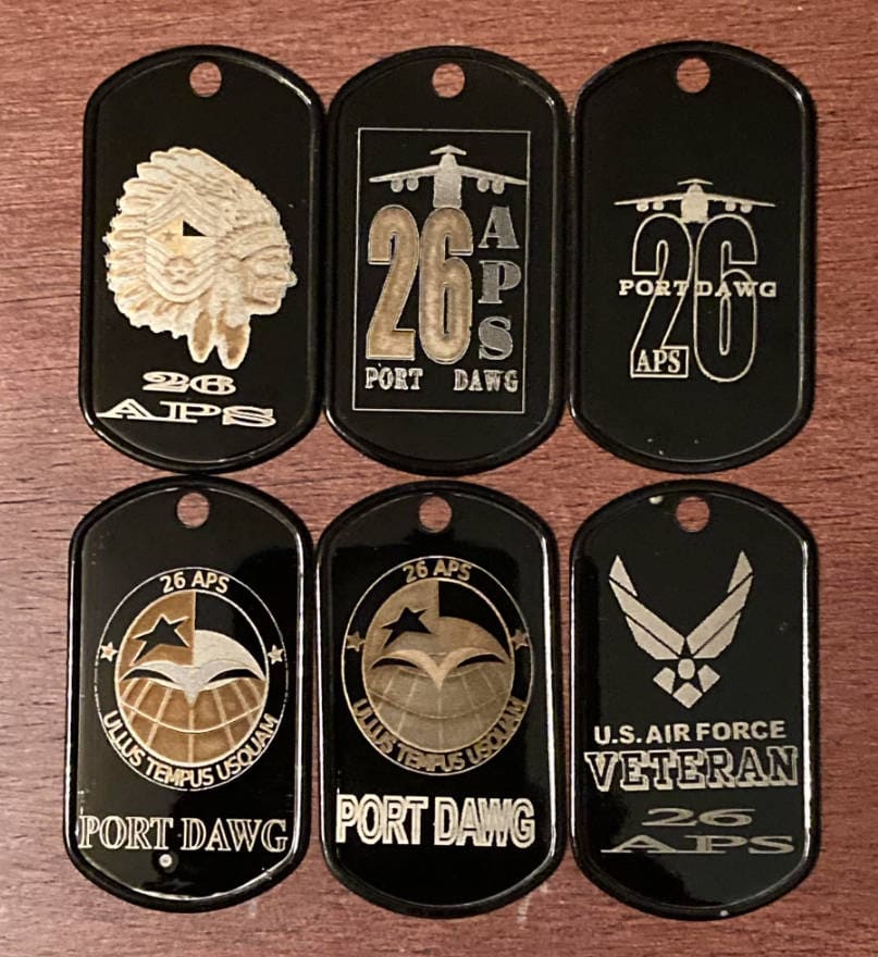laser Engraved Aluminum Dog Tag