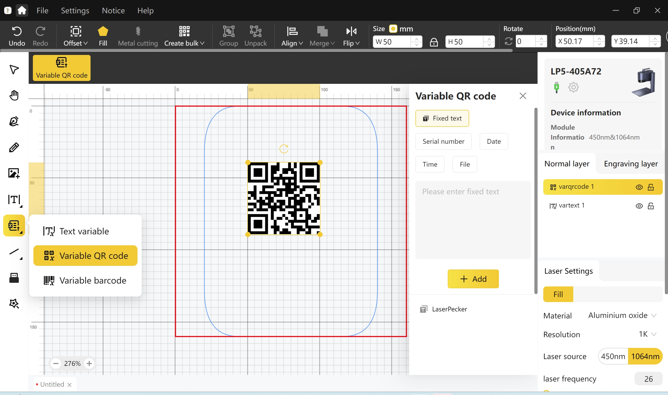 dynamic qrcode text format