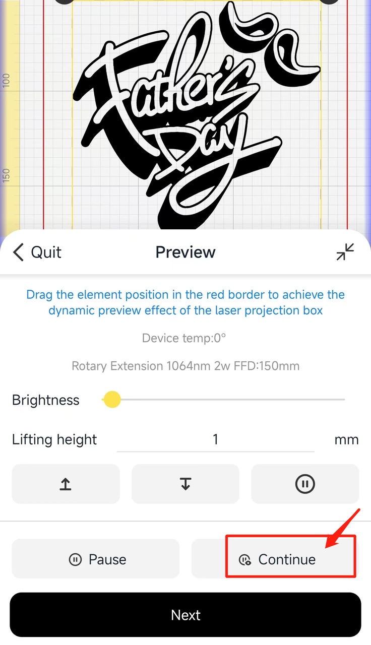the process of preview