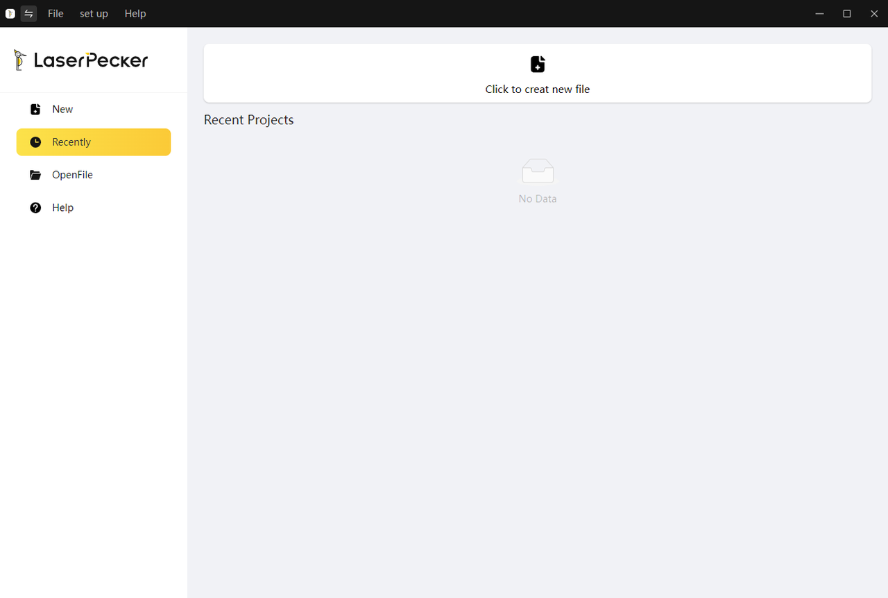 Initial interface