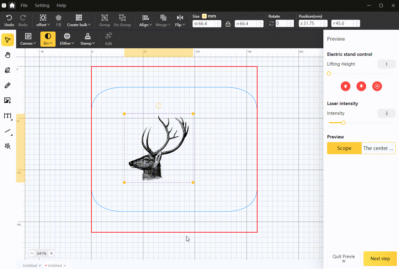 Preview interface 2
