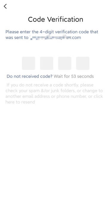 enter verification code