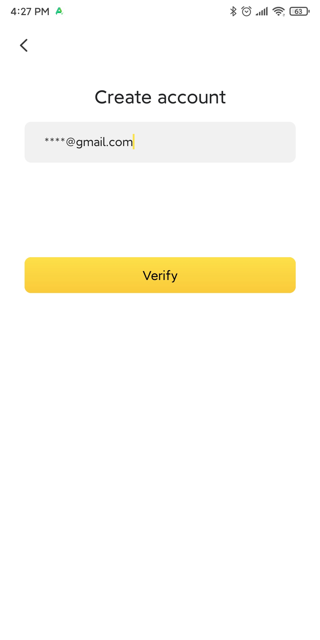 enter email address again