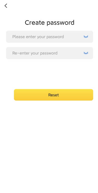 enter your new password