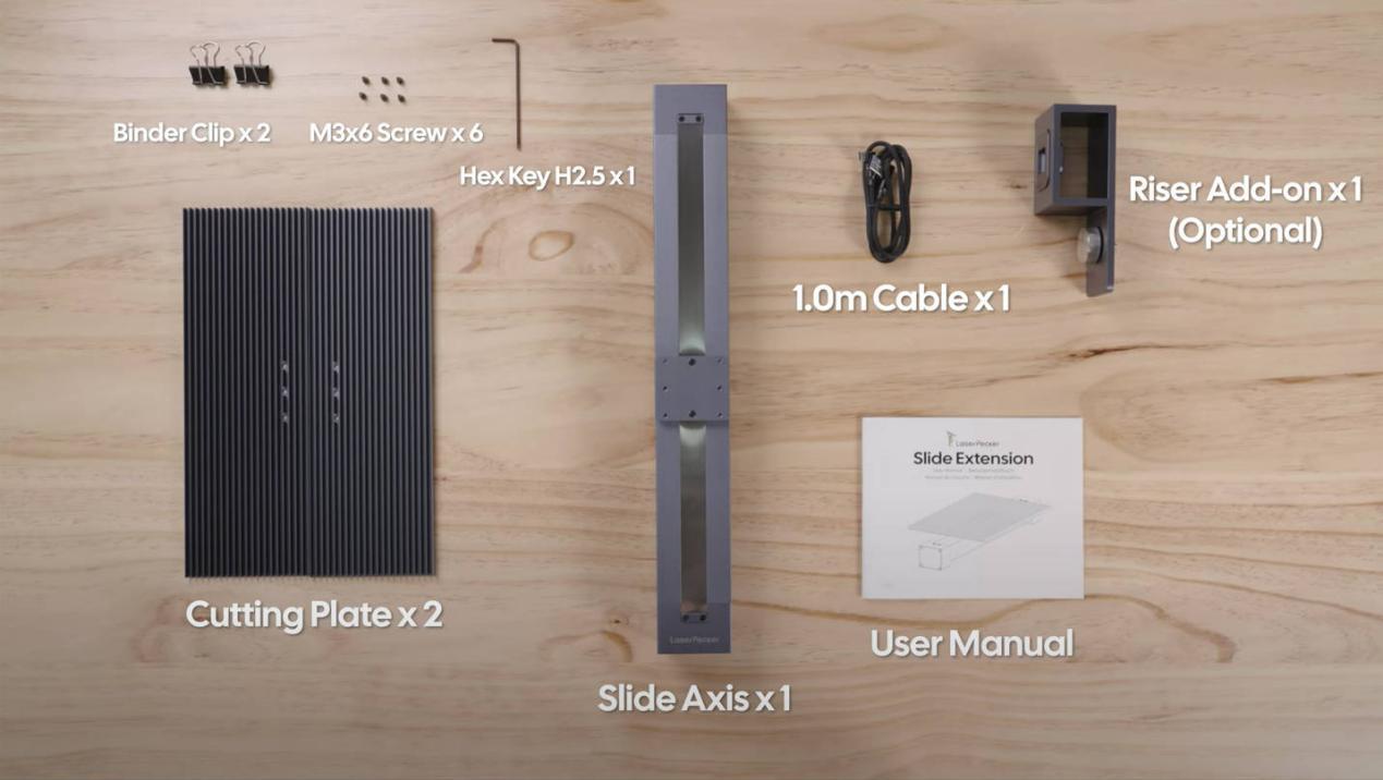 LP4でスライドエクステンションを使用する方法 – LaserPeckerサポート