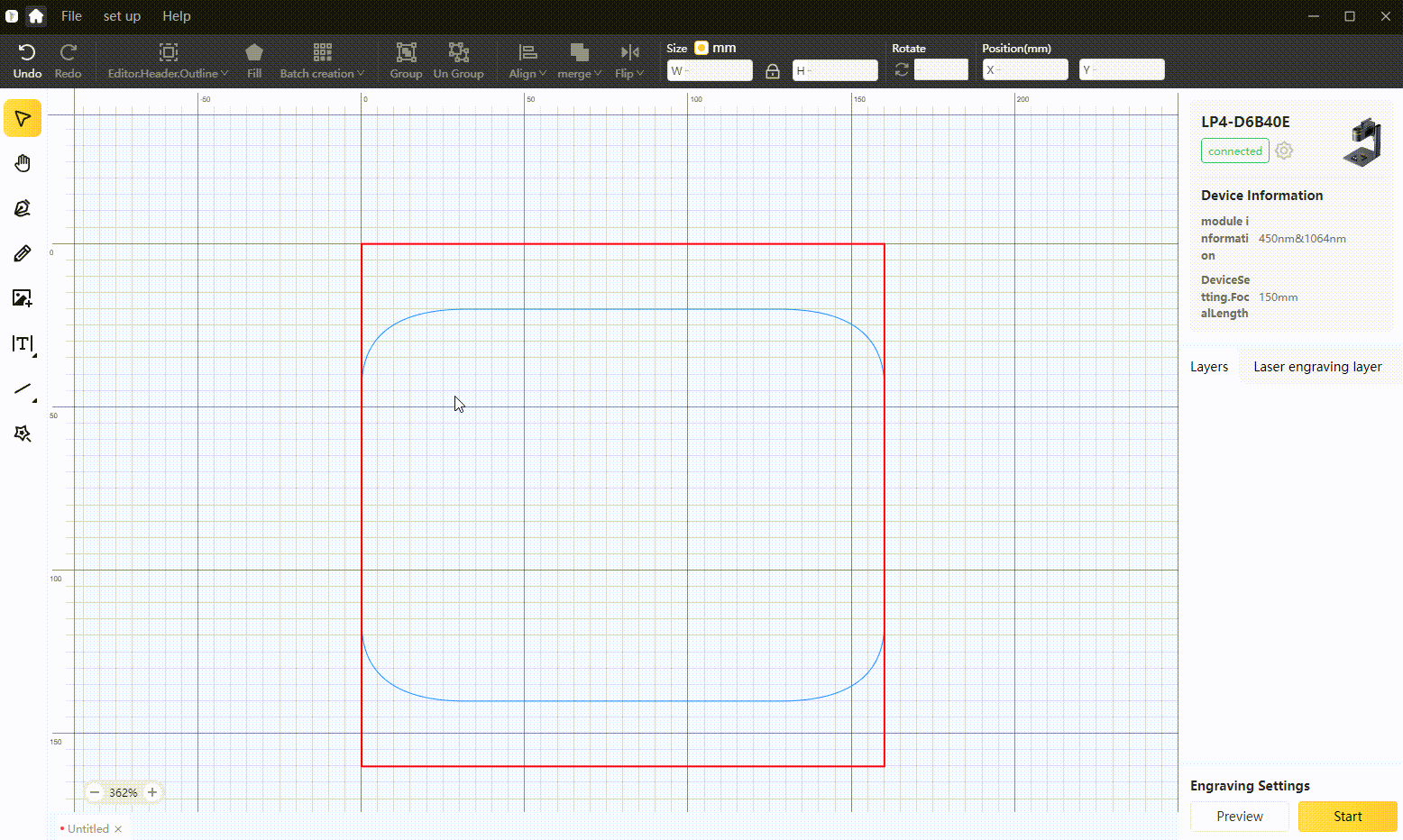 Pencil tool