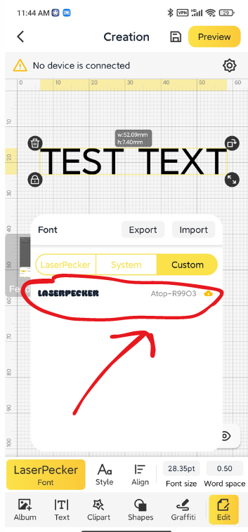 Apply the Font