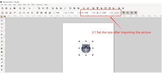 Import image into Inkscape