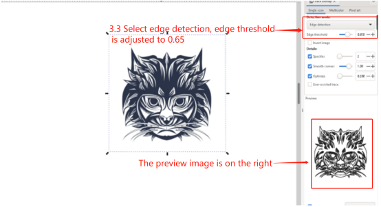 Adjust parameters and apply