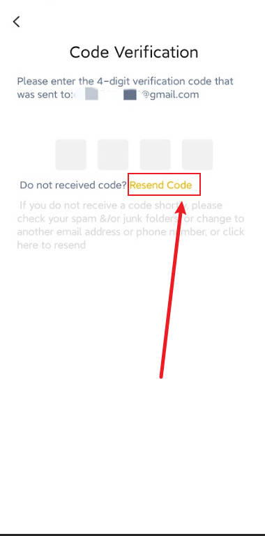resend code
