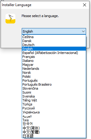 choose language