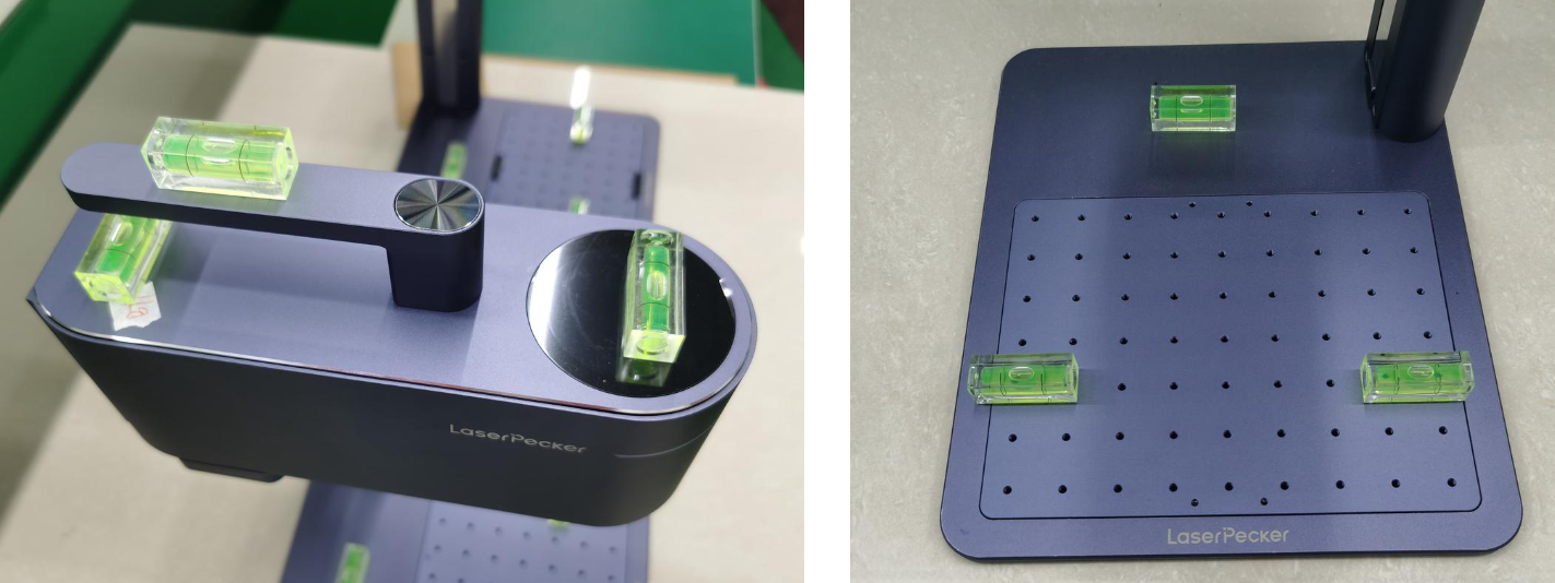 test the balance and level of laserpecker 4