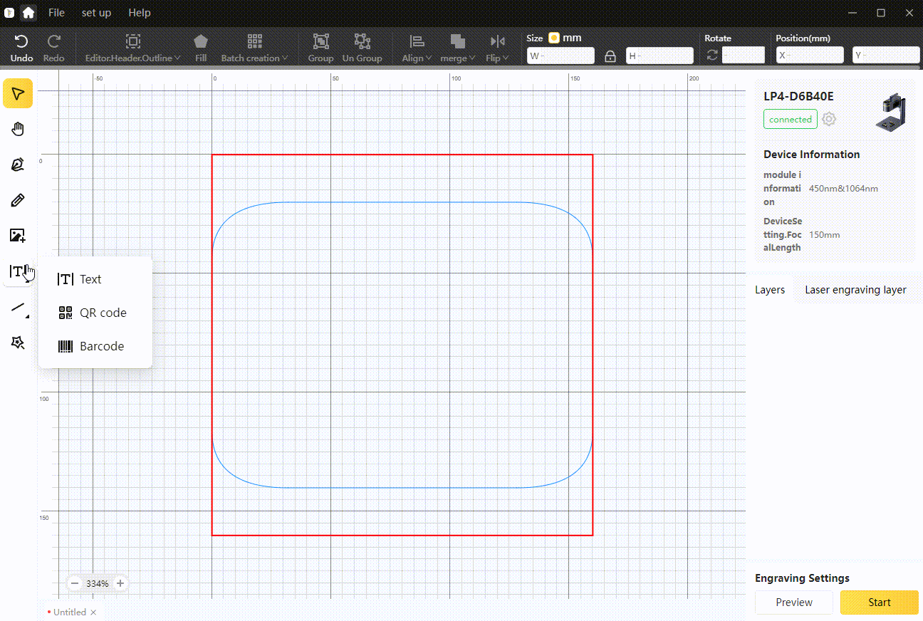 Text tool